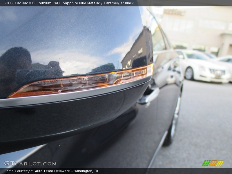 Sapphire Blue Metallic / Caramel/Jet Black 2013 Cadillac XTS Premium FWD