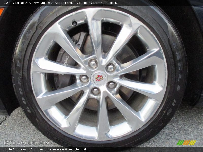 Sapphire Blue Metallic / Caramel/Jet Black 2013 Cadillac XTS Premium FWD
