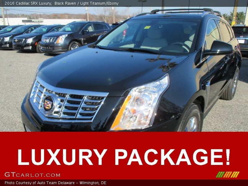 Black Raven / Light Titanium/Ebony 2016 Cadillac SRX Luxury