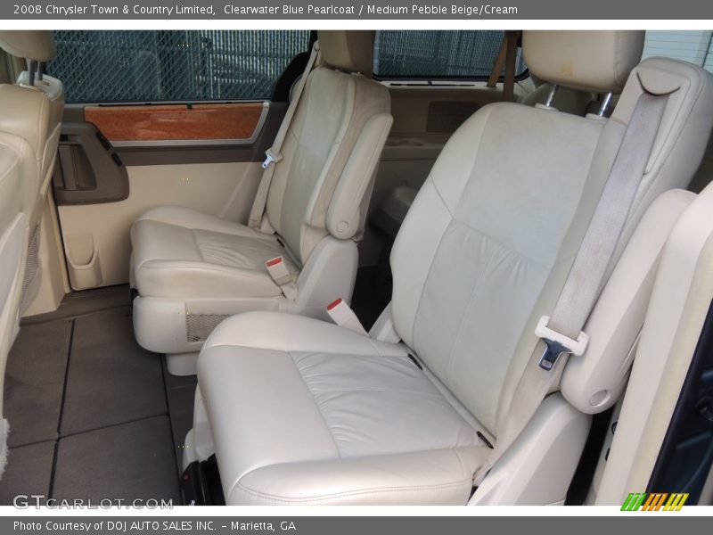 Clearwater Blue Pearlcoat / Medium Pebble Beige/Cream 2008 Chrysler Town & Country Limited