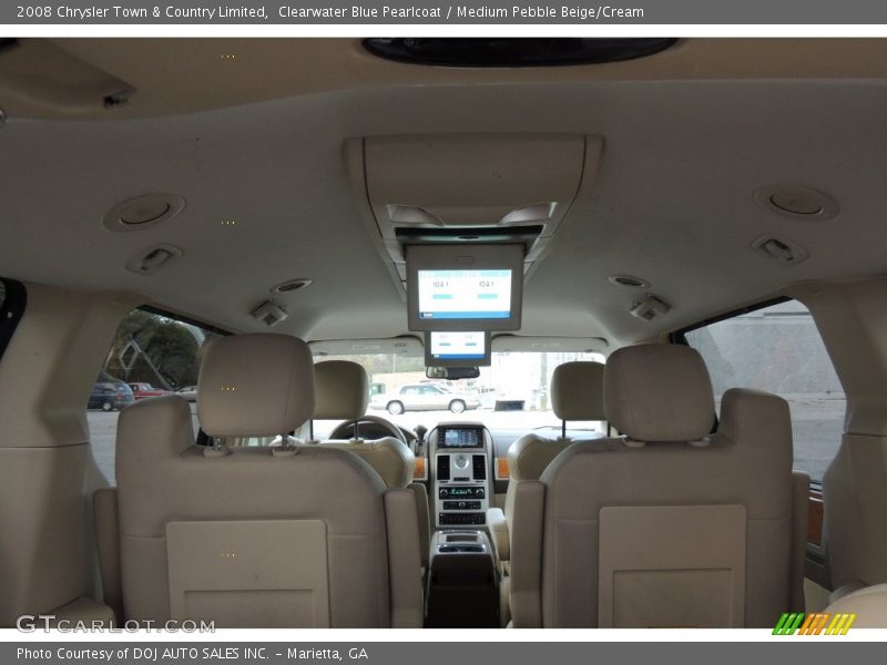 Clearwater Blue Pearlcoat / Medium Pebble Beige/Cream 2008 Chrysler Town & Country Limited