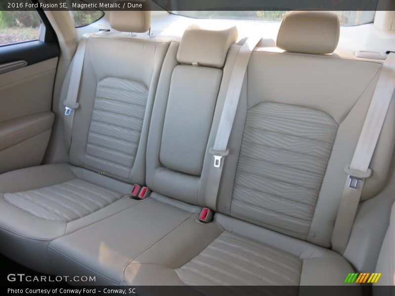 Rear Seat of 2016 Fusion SE