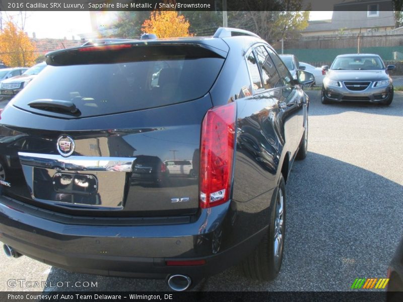 Sapphire Blue Metallic / Shale/Brownstone 2016 Cadillac SRX Luxury