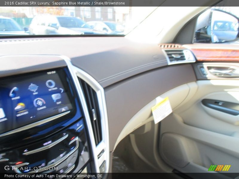 Sapphire Blue Metallic / Shale/Brownstone 2016 Cadillac SRX Luxury