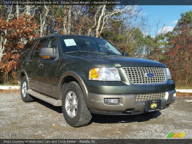 Estate Green Metallic / Medium Parchment 2003 Ford Expedition Eddie Bauer 4x4