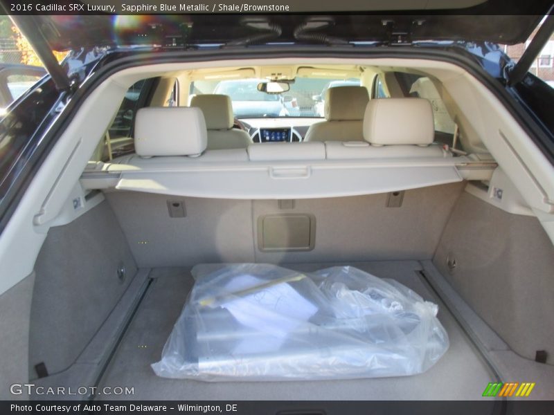Sapphire Blue Metallic / Shale/Brownstone 2016 Cadillac SRX Luxury