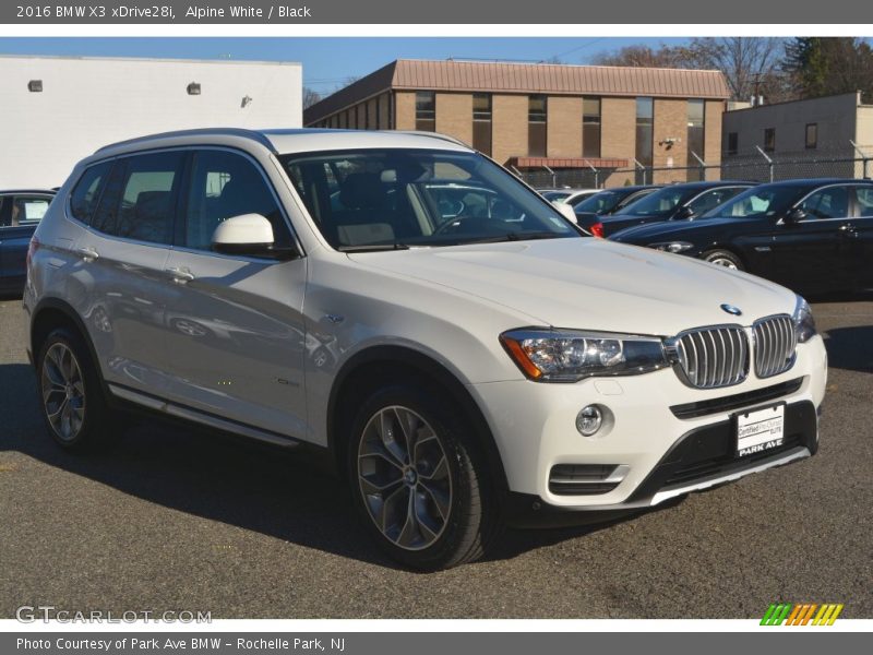 Alpine White / Black 2016 BMW X3 xDrive28i