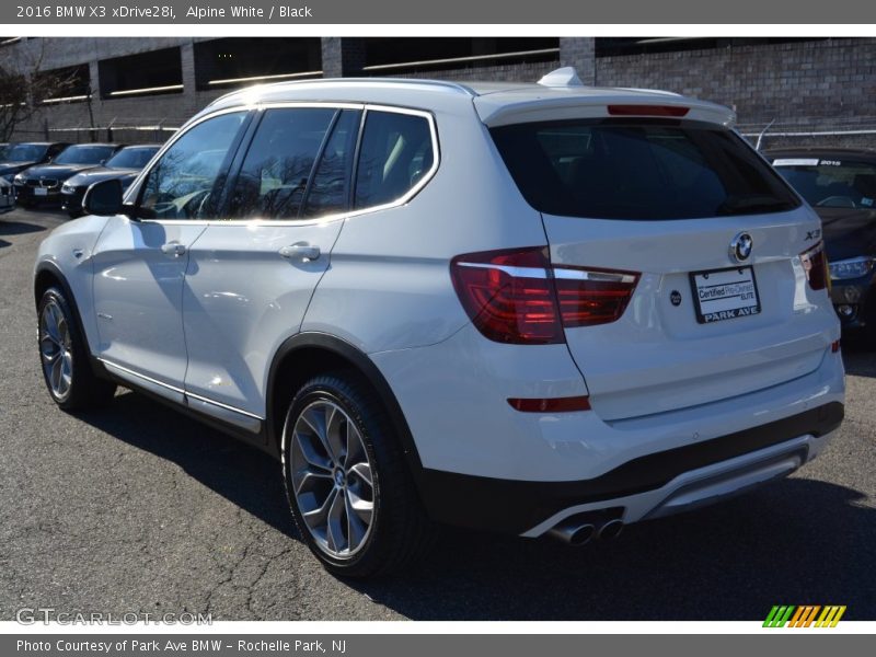 Alpine White / Black 2016 BMW X3 xDrive28i