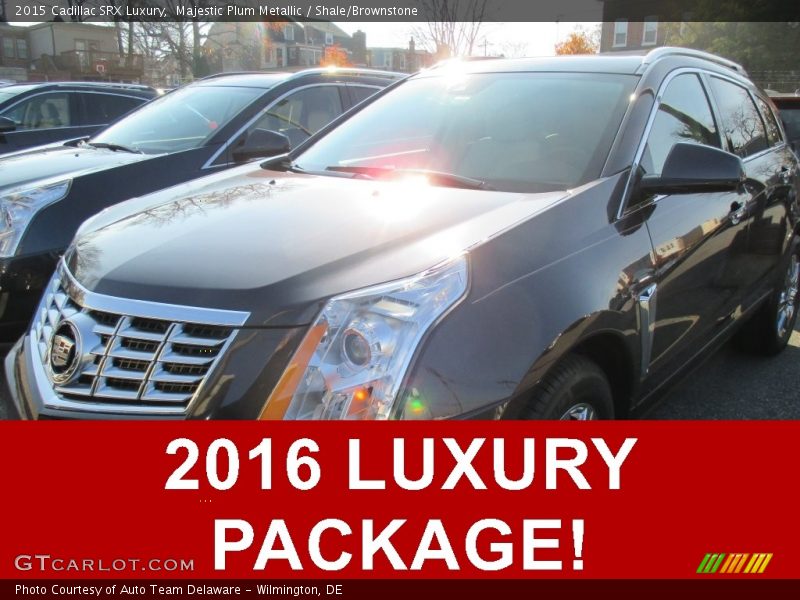 Majestic Plum Metallic / Shale/Brownstone 2015 Cadillac SRX Luxury
