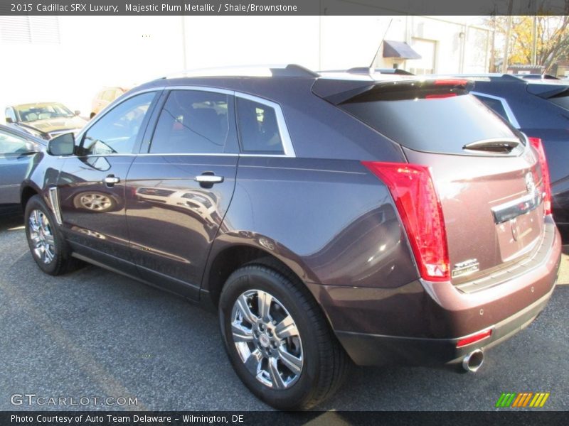 Majestic Plum Metallic / Shale/Brownstone 2015 Cadillac SRX Luxury