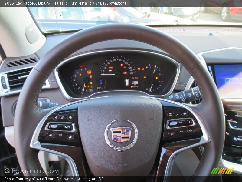 Majestic Plum Metallic / Shale/Brownstone 2015 Cadillac SRX Luxury
