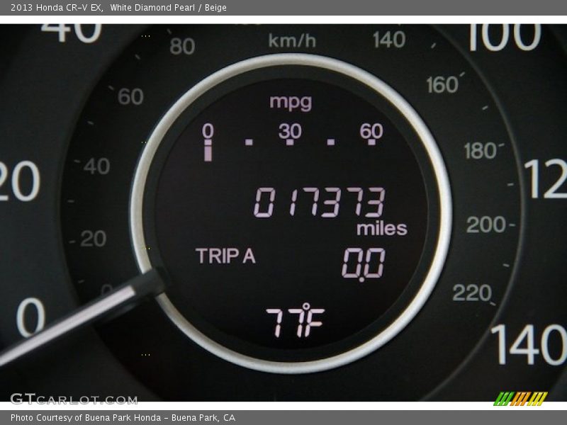 White Diamond Pearl / Beige 2013 Honda CR-V EX