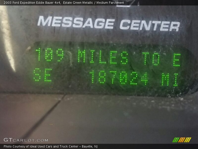 Estate Green Metallic / Medium Parchment 2003 Ford Expedition Eddie Bauer 4x4