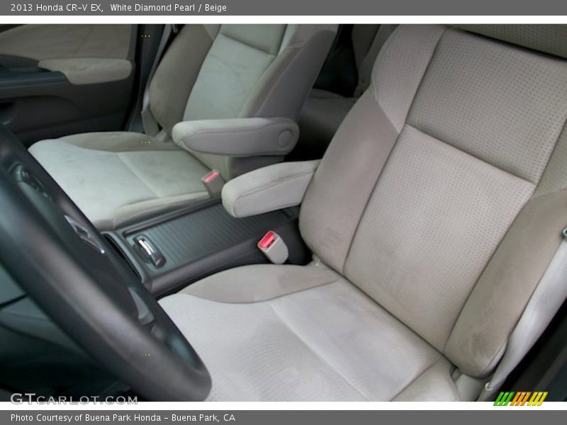White Diamond Pearl / Beige 2013 Honda CR-V EX