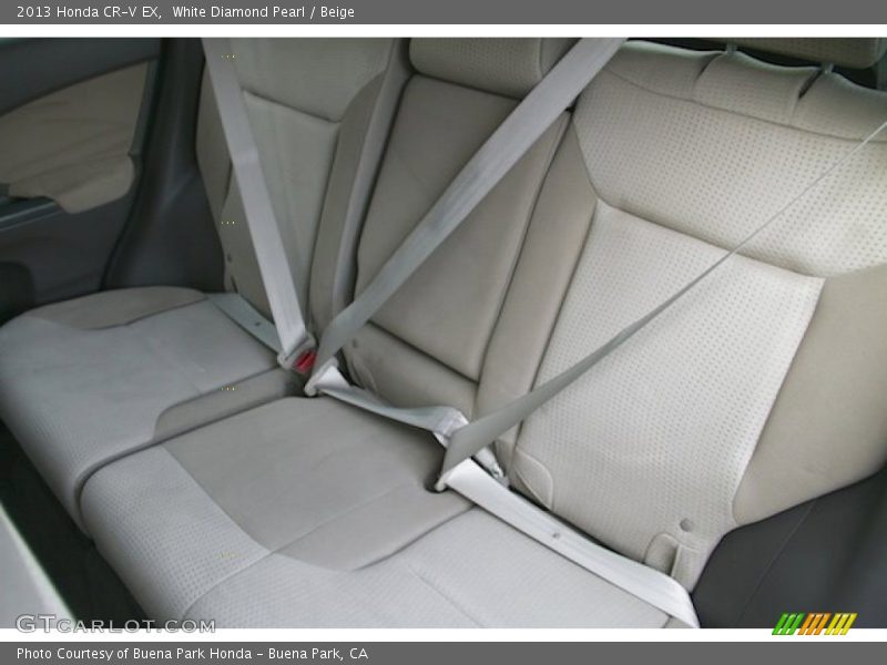 White Diamond Pearl / Beige 2013 Honda CR-V EX