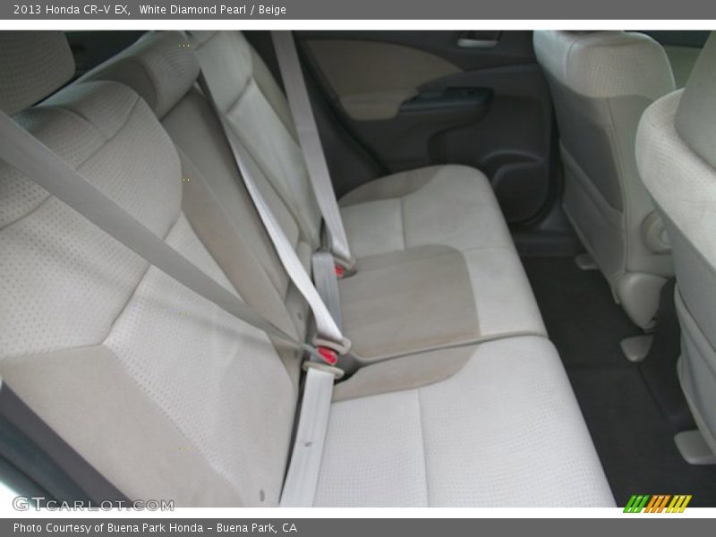 White Diamond Pearl / Beige 2013 Honda CR-V EX