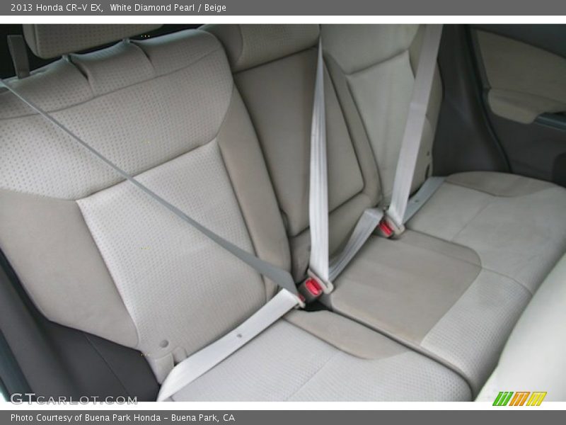 White Diamond Pearl / Beige 2013 Honda CR-V EX