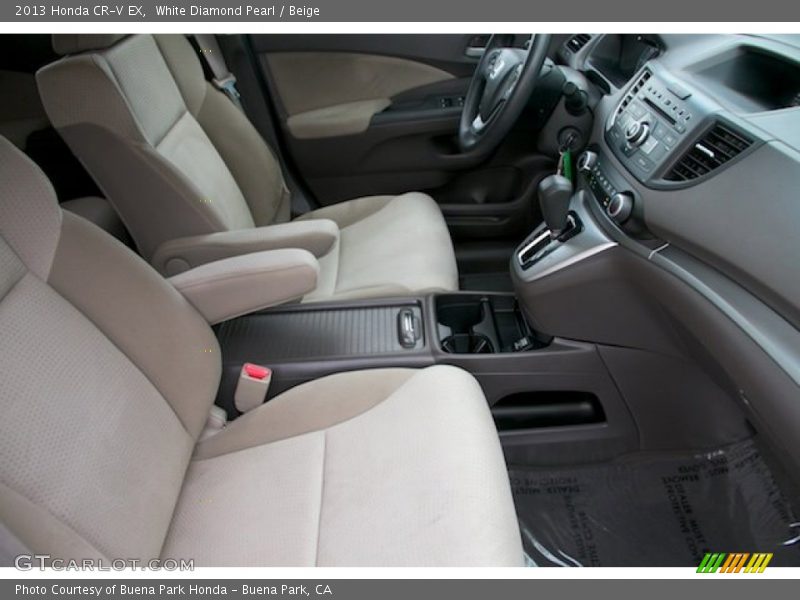 White Diamond Pearl / Beige 2013 Honda CR-V EX