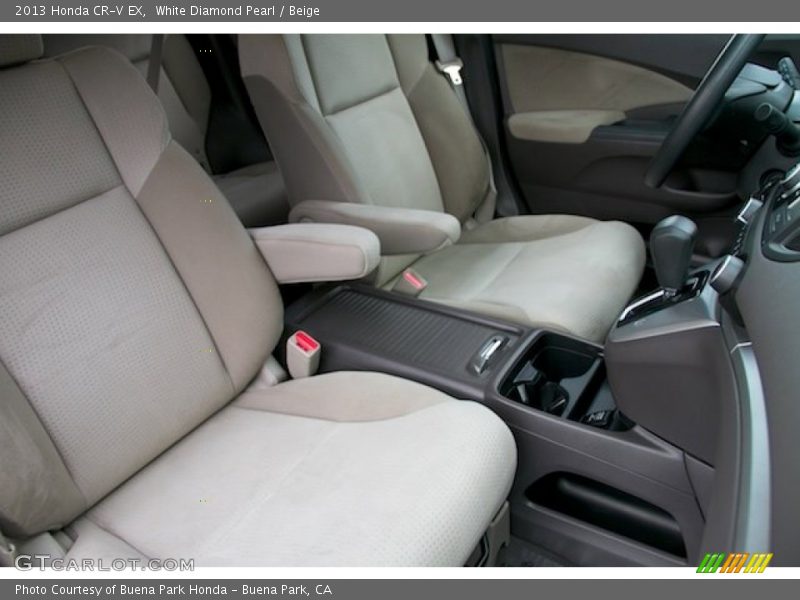 White Diamond Pearl / Beige 2013 Honda CR-V EX