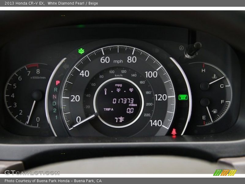 White Diamond Pearl / Beige 2013 Honda CR-V EX