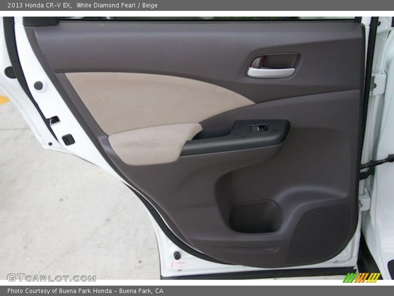 White Diamond Pearl / Beige 2013 Honda CR-V EX
