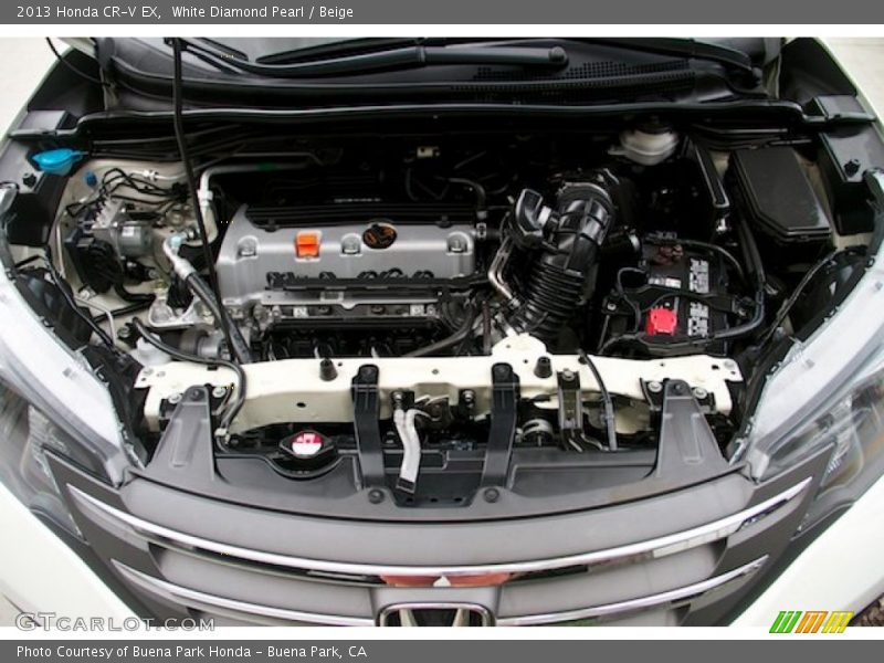 White Diamond Pearl / Beige 2013 Honda CR-V EX