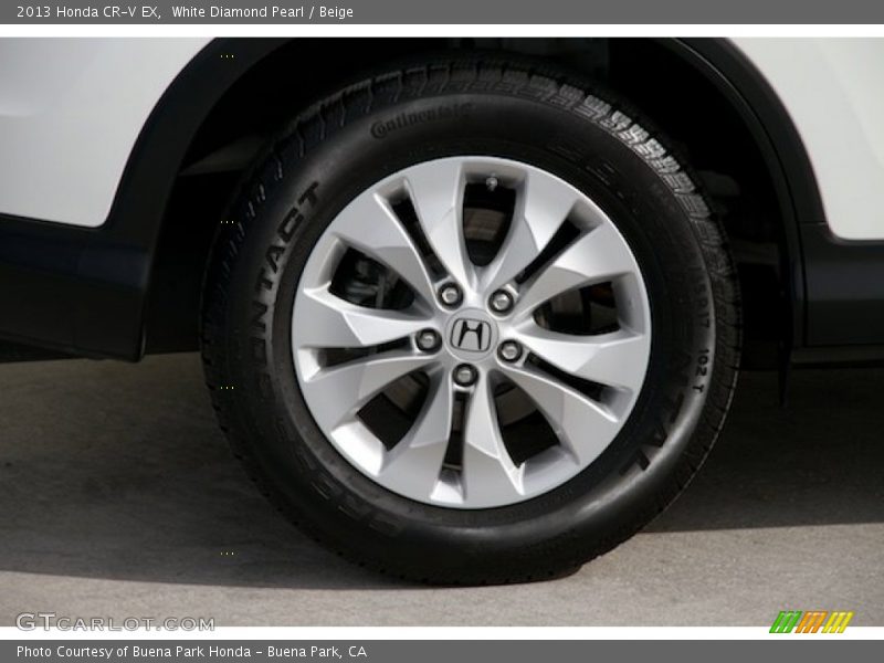 White Diamond Pearl / Beige 2013 Honda CR-V EX