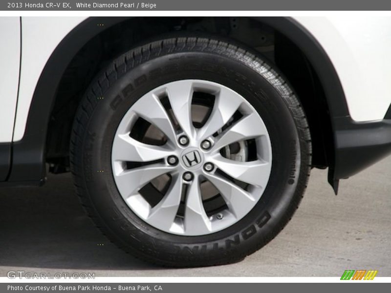 White Diamond Pearl / Beige 2013 Honda CR-V EX