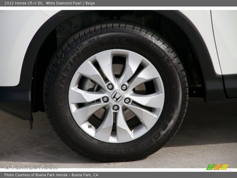 White Diamond Pearl / Beige 2013 Honda CR-V EX