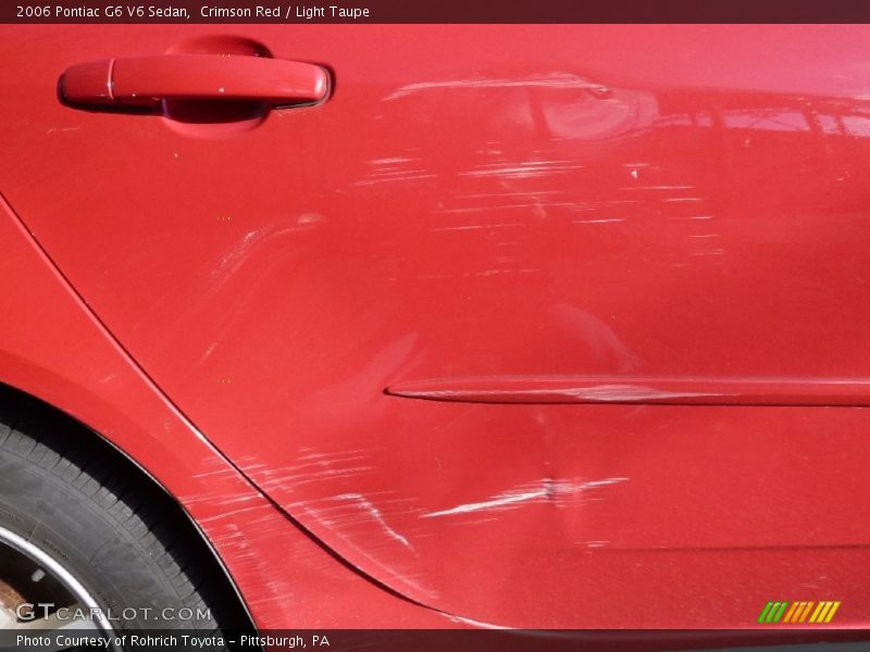 Crimson Red / Light Taupe 2006 Pontiac G6 V6 Sedan