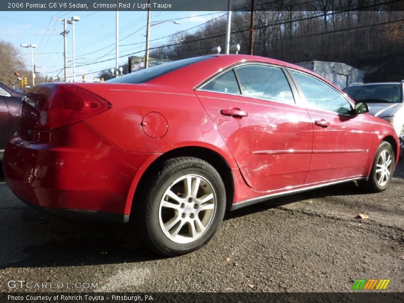 Crimson Red / Light Taupe 2006 Pontiac G6 V6 Sedan