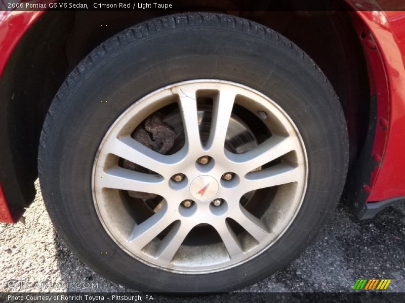 Crimson Red / Light Taupe 2006 Pontiac G6 V6 Sedan