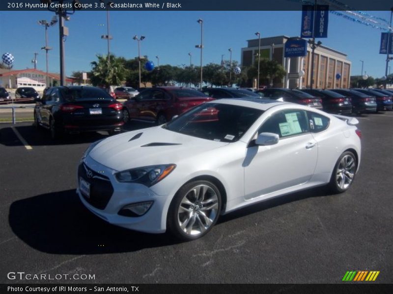 Casablanca White / Black 2016 Hyundai Genesis Coupe 3.8