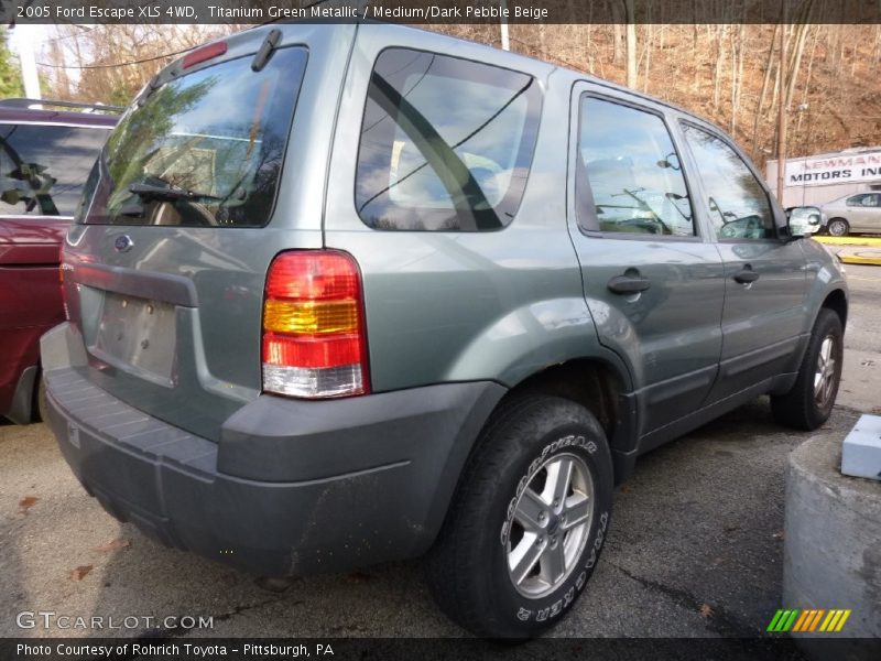 Titanium Green Metallic / Medium/Dark Pebble Beige 2005 Ford Escape XLS 4WD