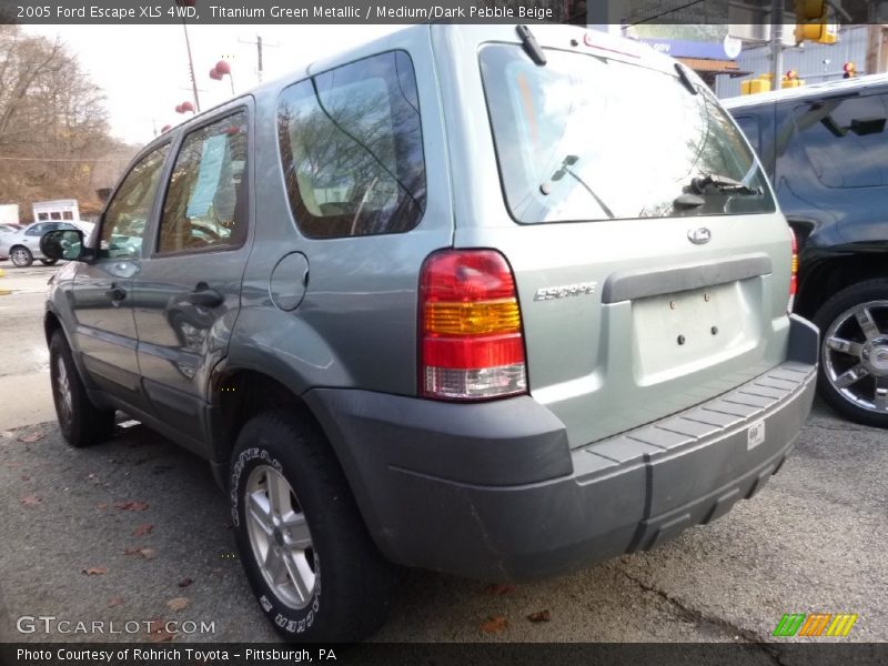 Titanium Green Metallic / Medium/Dark Pebble Beige 2005 Ford Escape XLS 4WD
