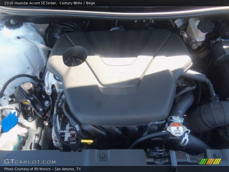 Century White / Beige 2016 Hyundai Accent SE Sedan