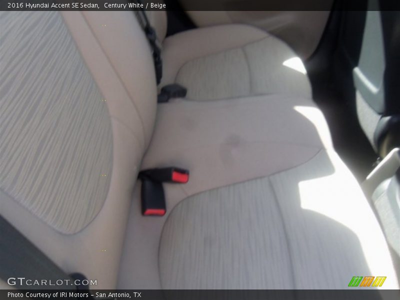 Century White / Beige 2016 Hyundai Accent SE Sedan
