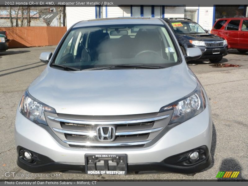 Alabaster Silver Metallic / Black 2012 Honda CR-V EX 4WD