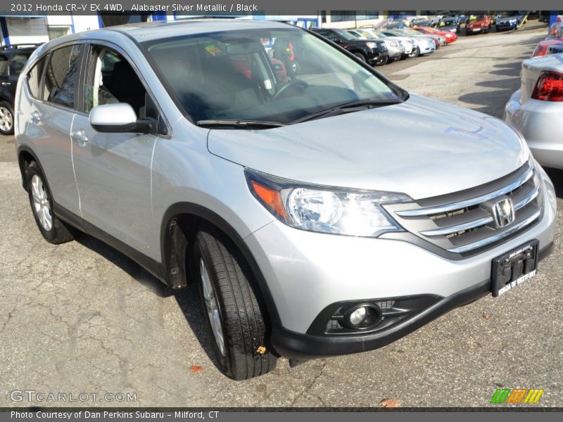 Alabaster Silver Metallic / Black 2012 Honda CR-V EX 4WD