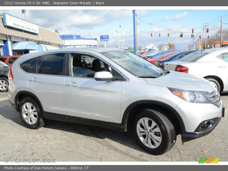 Alabaster Silver Metallic / Black 2012 Honda CR-V EX 4WD