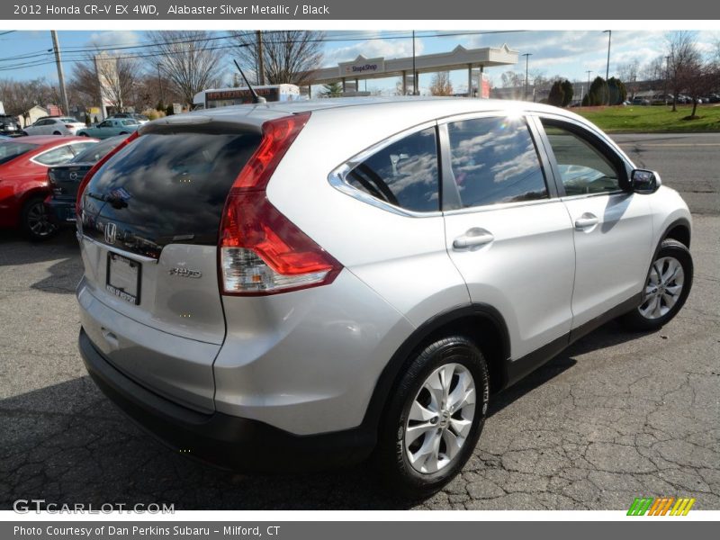 Alabaster Silver Metallic / Black 2012 Honda CR-V EX 4WD
