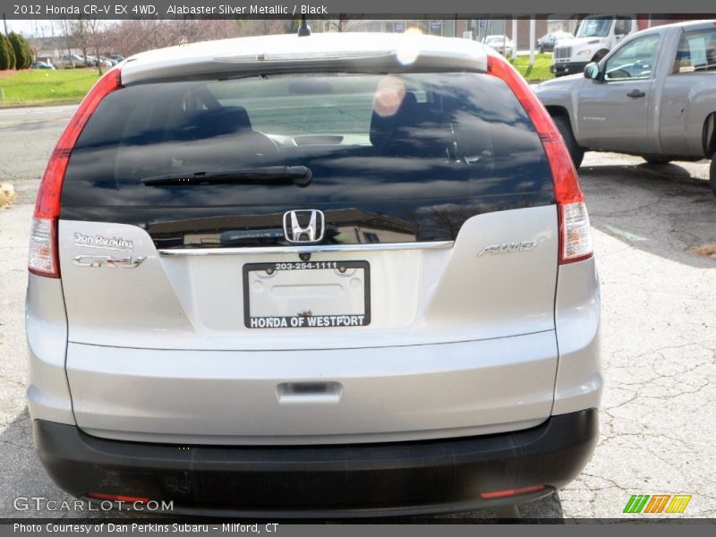 Alabaster Silver Metallic / Black 2012 Honda CR-V EX 4WD