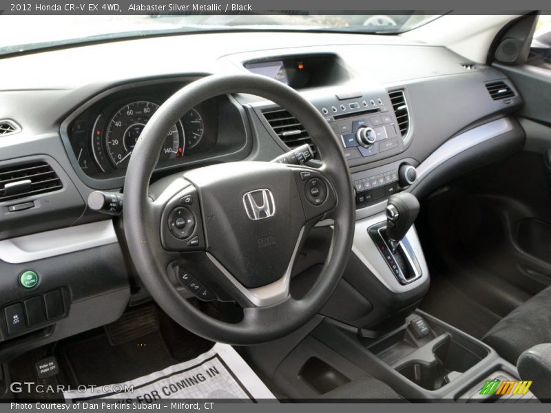 Alabaster Silver Metallic / Black 2012 Honda CR-V EX 4WD