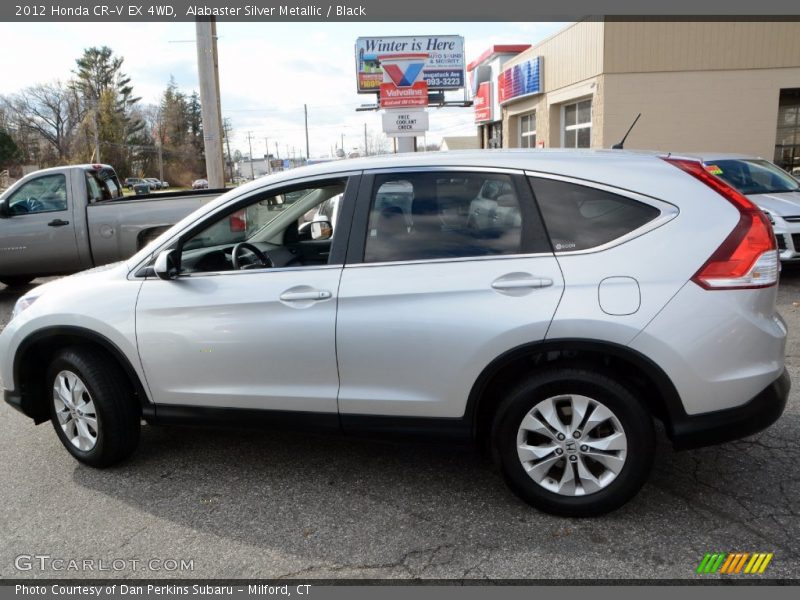 Alabaster Silver Metallic / Black 2012 Honda CR-V EX 4WD
