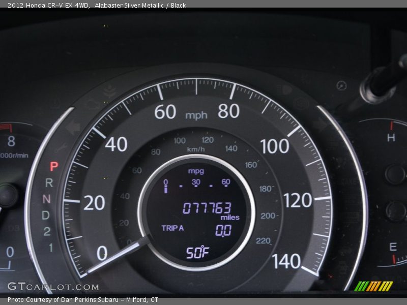 Alabaster Silver Metallic / Black 2012 Honda CR-V EX 4WD