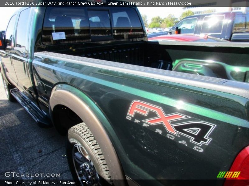 Green Gem Metallic / King Ranch Mesa/Adobe 2016 Ford F250 Super Duty King Ranch Crew Cab 4x4