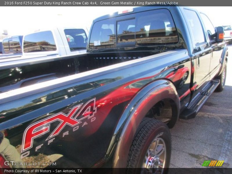 Green Gem Metallic / King Ranch Mesa/Adobe 2016 Ford F250 Super Duty King Ranch Crew Cab 4x4