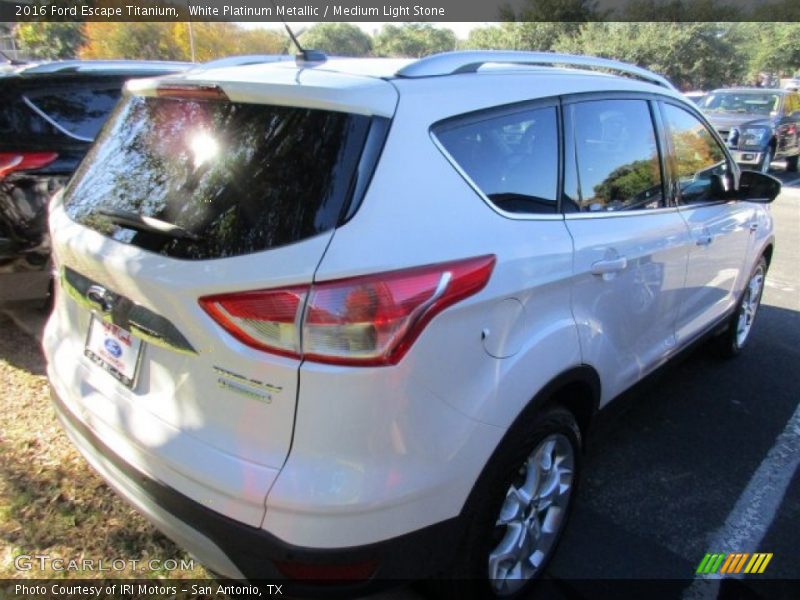 White Platinum Metallic / Medium Light Stone 2016 Ford Escape Titanium