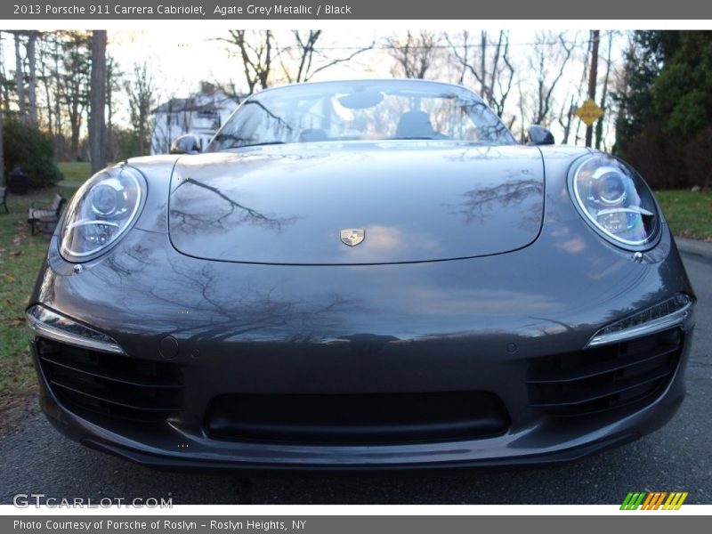 Agate Grey Metallic / Black 2013 Porsche 911 Carrera Cabriolet