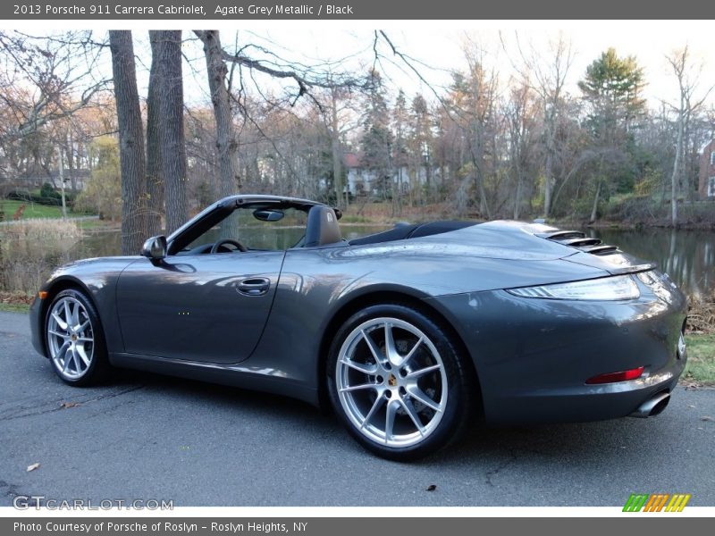 Agate Grey Metallic / Black 2013 Porsche 911 Carrera Cabriolet